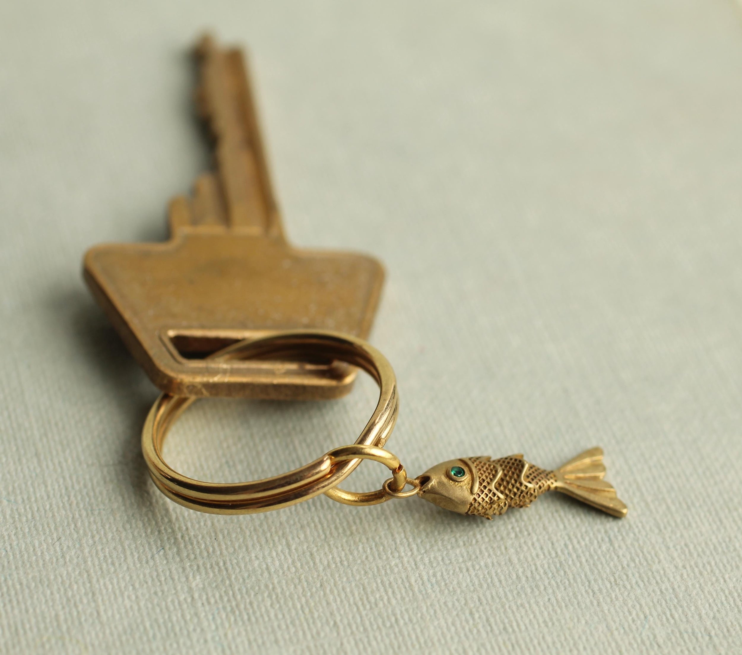 Moving Fish Keyring