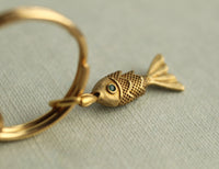 Moving Fish Keyring