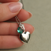 Jade Green Vintage Charm Locket