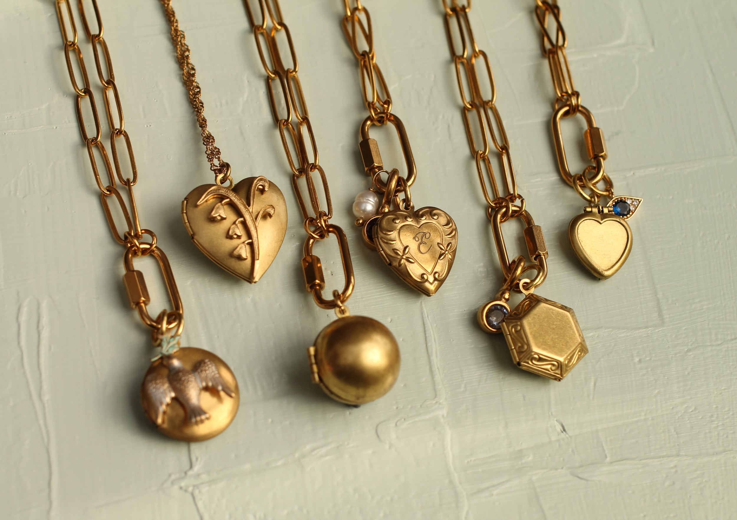 Art Deco Sun Locket