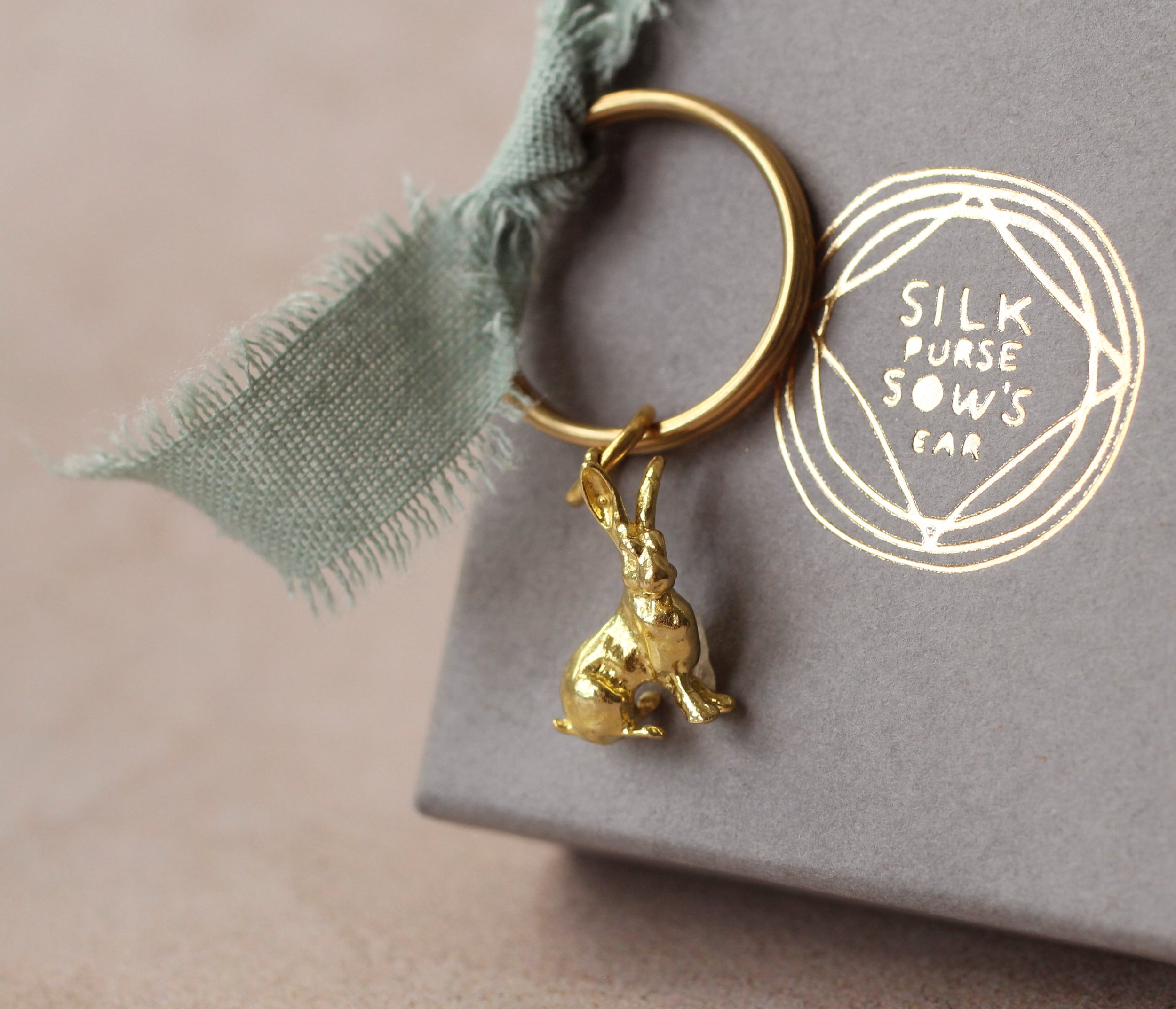 Tiny Rabbit Keyring