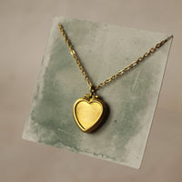 Vintage Brass Heart Locket