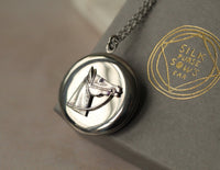 Silver Horse Head Locket