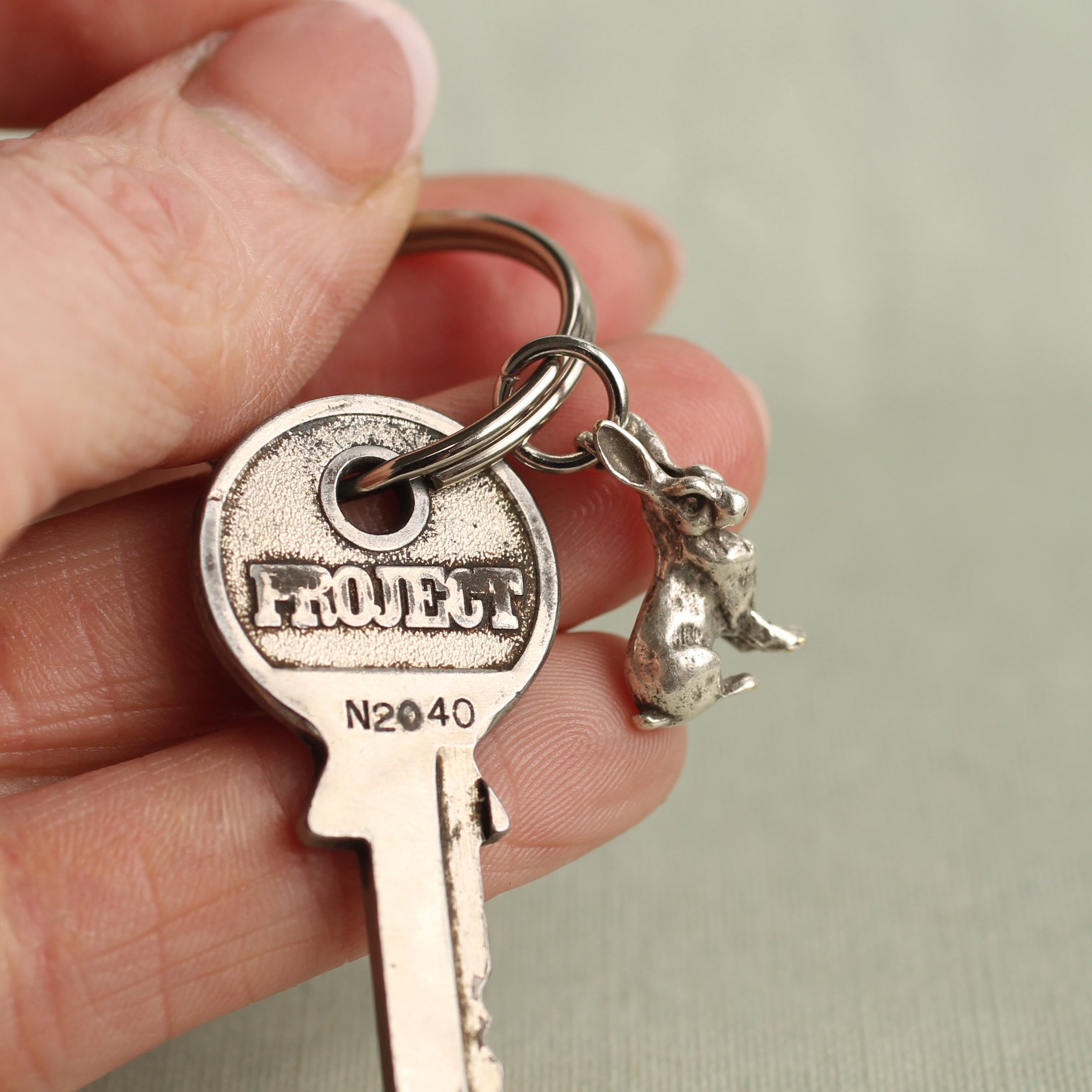 Tiny Rabbit Keyring