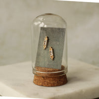 Tudor Baguette Rectangle Stud Earrings