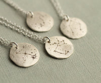 Sterling Silver Zodiac Constellation Necklace
